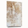 Abstract wall art print showcasing vibrant, swirling strokes in bold colors, displayed in a side view with acrylic glass and decorative pins, ideal for modern decor.
