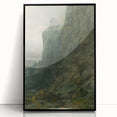Abstract Modern Art of Rocky Cliffs – Contemporary Wall Decor