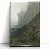 Abstract Modern Art of Rocky Cliffs – Contemporary Wall Decor