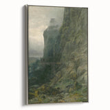 Abstract Modern Art of Rocky Cliffs – Contemporary Wall Decor