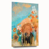 Abstract Floral Modern Wall Art – Contemporary Art Print