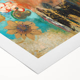 Abstract Floral Modern Wall Art – Contemporary Art Print