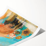 Abstract Floral Modern Wall Art – Contemporary Art Print