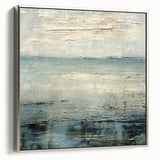 Framed abstract strokes wall art in silver, showcasing fluid brushwork and vibrant colors, perfect for modern home decor and art enthusiasts.