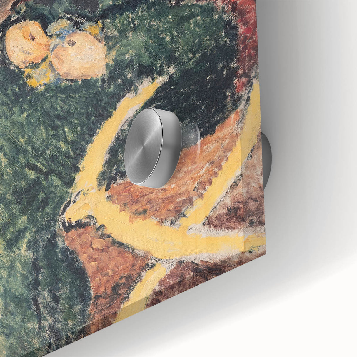 Modern Wall Art: Lady with Red Shawl - Contemporary Art Print