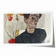 Modern Wall Art: Egon Schiele’s Self-Portrait with Physalis