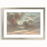 Romanticism Art: Stormy Sunset Cloud Study by John Constable