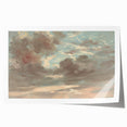Romanticism Art: Stormy Sunset Cloud Study by John Constable