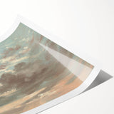 Romanticism Art: Stormy Sunset Cloud Study by John Constable