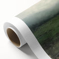 Abstract landscape wall art on rolled canvas, showcasing vibrant colors and dynamic shapes, perfect for modern decor. Packaged securely in a cardboard tube for safe delivery.