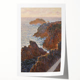 Impressionist Wall Art: Claude Monet's Rocks at Belle Isle Print