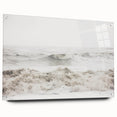 Large abstract wall art on acrylic glass depicting vibrant summer colors, ideal for bedroom or dining room decor.