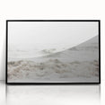 Large abstract wall art with vibrant summer tones on black framed acrylic, ideal for modern living room decor.