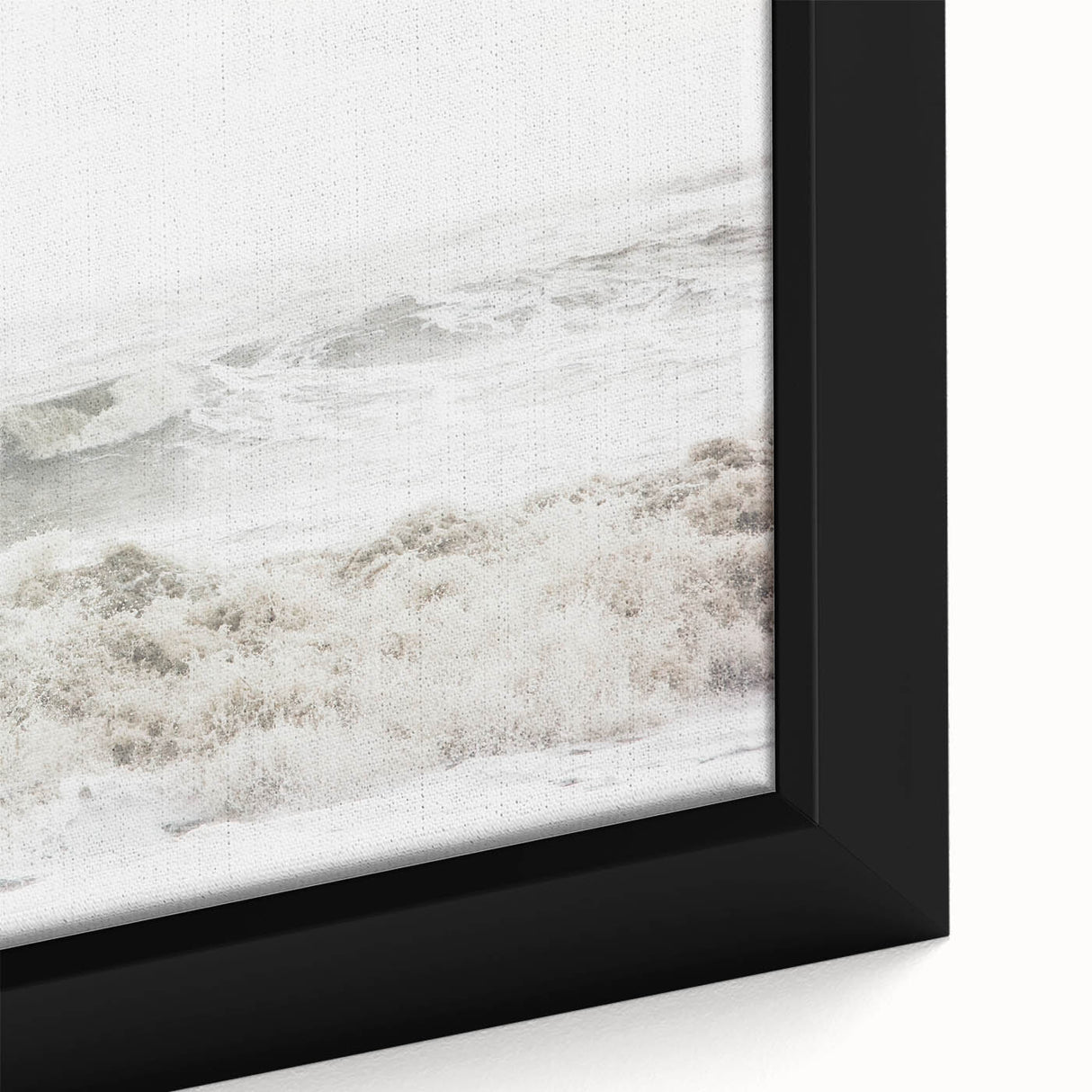 Extra large black wall art depicting summer season on textured canvas, highlighted with colorful art elements.