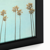 Close-up of a black wall art canvas featuring colorful, textured abstract design, ideal for living room decor.