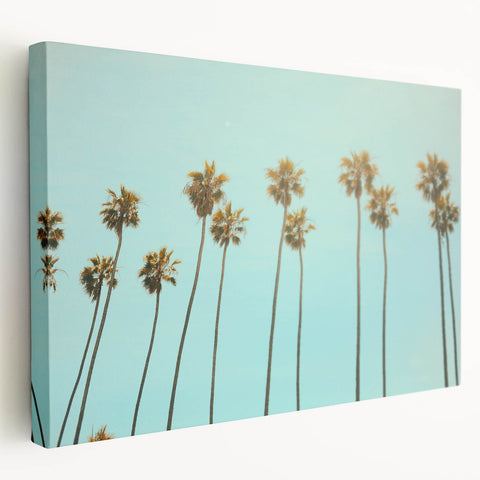 Large abstract art on stretched canvas featuring vibrant summer hues, ideal for kitchen wall art.