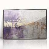 Framed abstract wall art featuring dynamic silver strokes on a textured surface, perfect for modern home decor. Ideal for enhancing contemporary interiors.