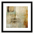 Abstract strokes wall art framed with a black mat, showcasing vibrant colors and dynamic brushwork, perfect for modern home decor and artistic expression.