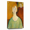 Modern Wall Art: Girl in Green Blouse - Contemporary Art Print