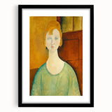 Modern Wall Art: Girl in Green Blouse - Contemporary Art Print