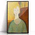 Modern Wall Art: Girl in Green Blouse - Contemporary Art Print