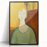 Modern Wall Art: Girl in Green Blouse - Contemporary Art Print