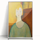 Modern Wall Art: Girl in Green Blouse - Contemporary Art Print