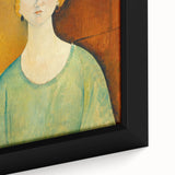Modern Wall Art: Girl in Green Blouse - Contemporary Art Print