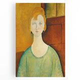 Modern Wall Art: Girl in Green Blouse - Contemporary Art Print