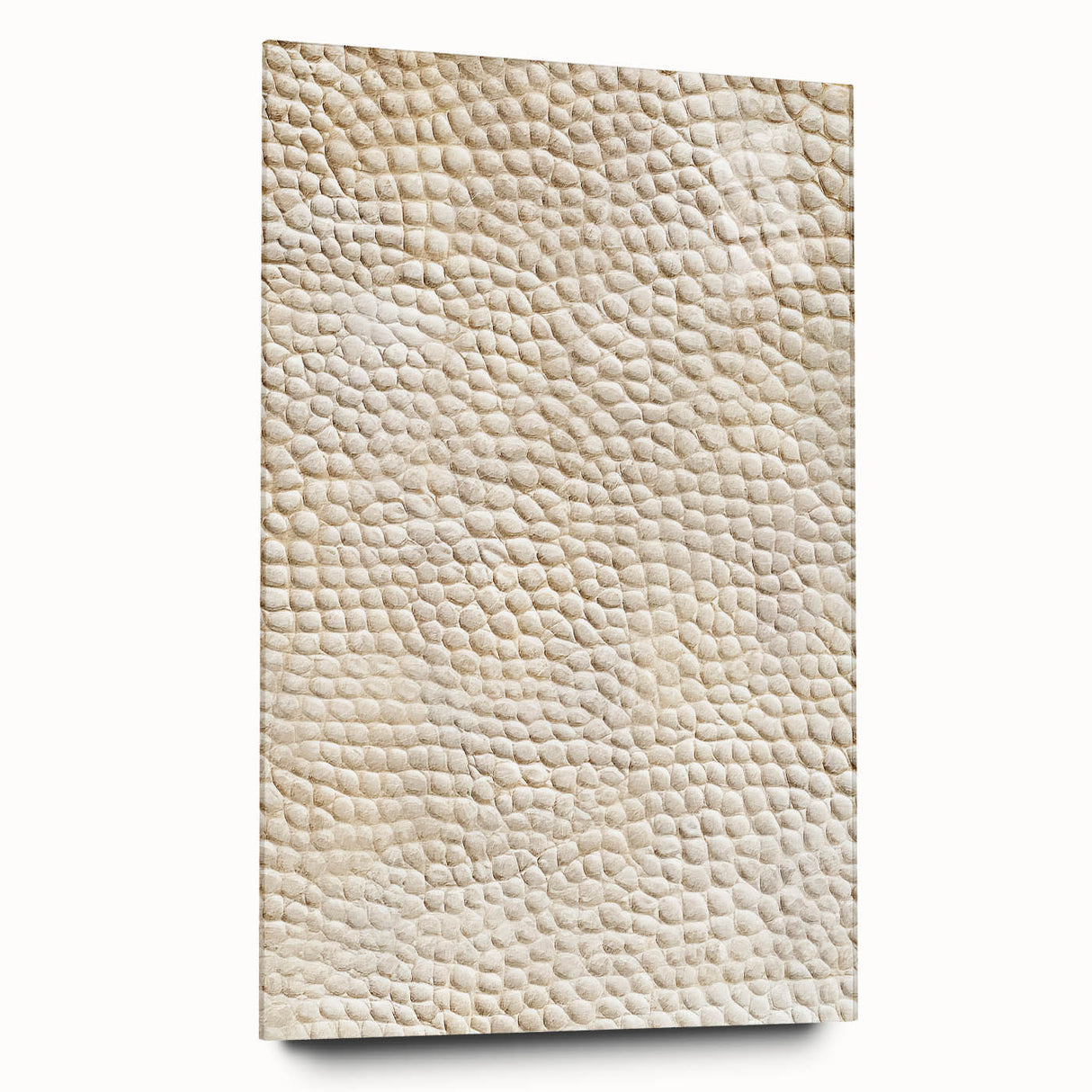 Abstract wall art design featuring vibrant acrylic strokes on glass, showcased in a side view. The artwork emphasizes bold colors and dynamic patterns, ideal for modern decor.