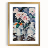 Modern Wall Art: Pink Roses in Vase - Elegant Contemporary Print