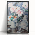 Modern Wall Art: Pink Roses in Vase - Elegant Contemporary Print