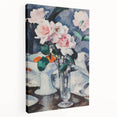 Modern Wall Art: Pink Roses in Vase - Elegant Contemporary Print
