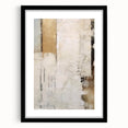 Abstract strokes wall art in a black frame with a mat, showcasing vibrant colors and modern design elements, perfect for contemporary home decor.