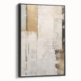 Framed abstract strokes wall art in black tones, showcasing a modern design with textured details, ideal for contemporary home decor.