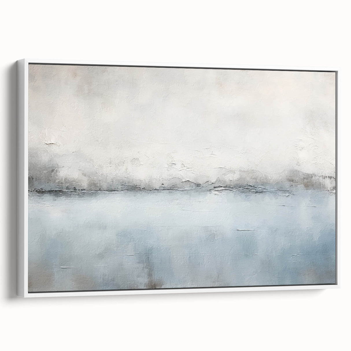 Framed abstract strokes wall art on canvas showcasing a modern design with white background, perfect for contemporary home decor, adding elegance to any room.