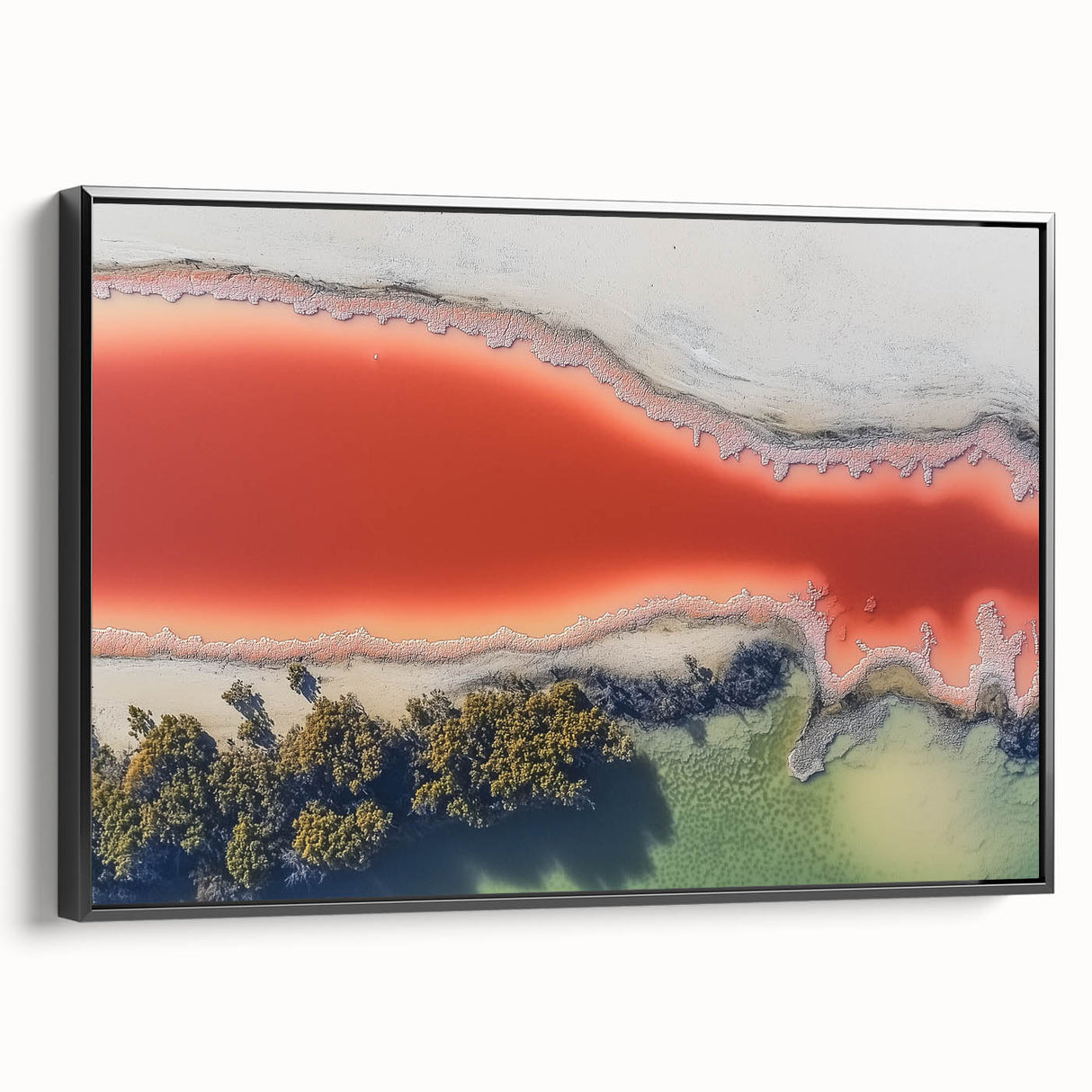 Professional Office Art – Abstract Red & Green Canvas Print