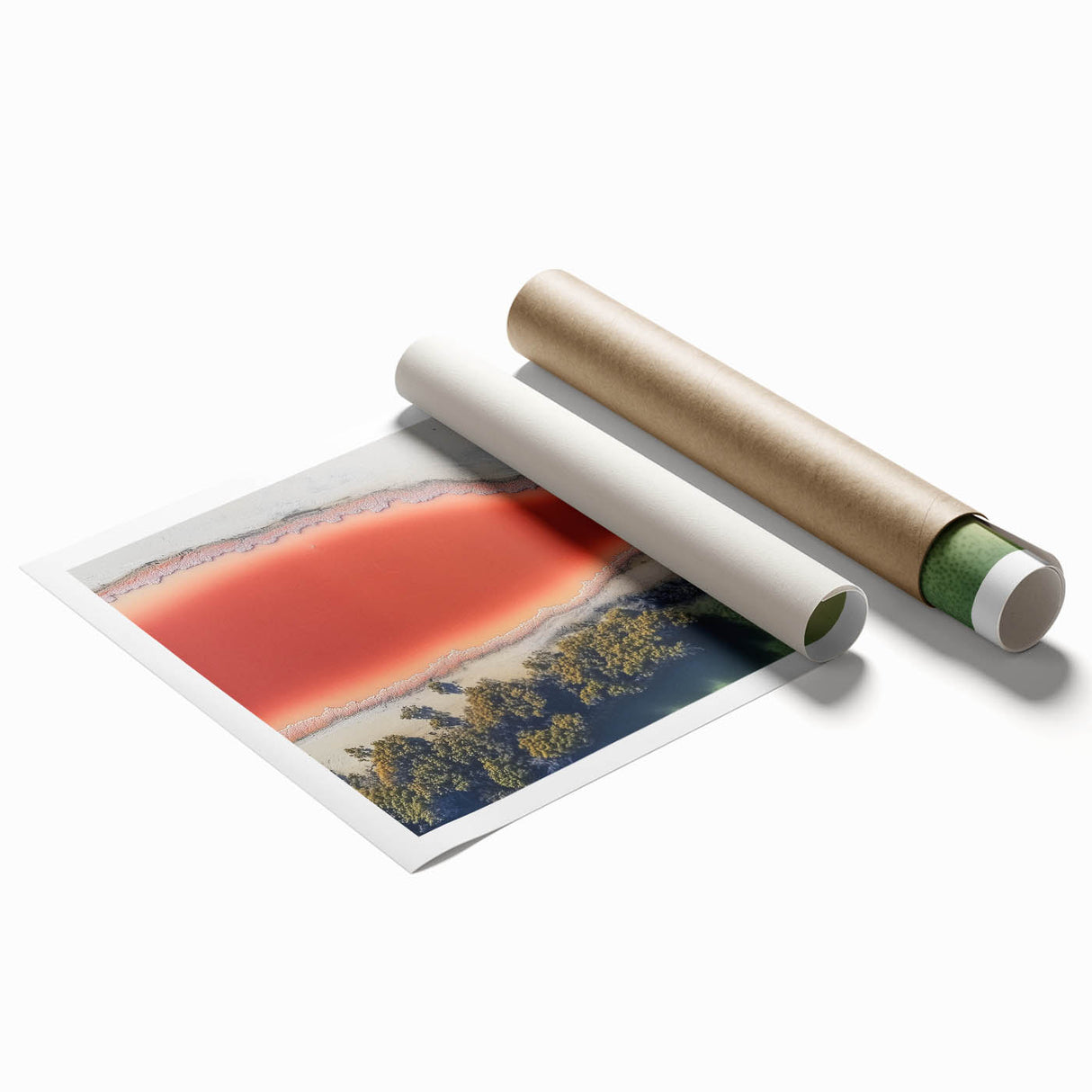 Professional Office Art – Abstract Red & Green Canvas Print