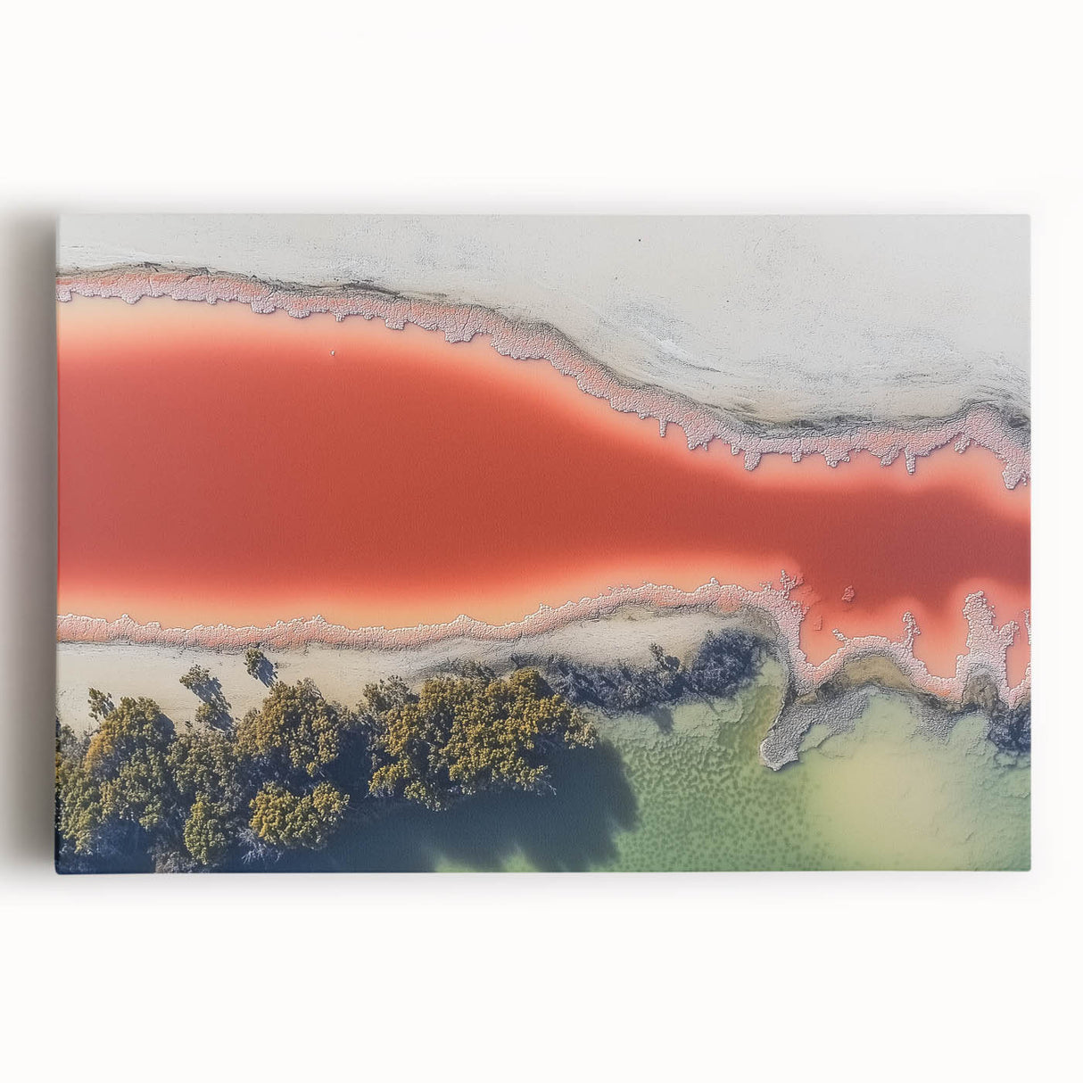 Professional Office Art – Abstract Red & Green Canvas Print