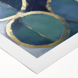 Abstract geometric rolled canvas art featuring vibrant colors and dynamic shapes, perfect for modern home decor. Packaged securely in a durable tube for safe delivery.