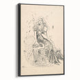 Expressionist Art: Fairy by Arnold Peter Weisz-Kubínčan Canvas Print
