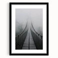 Landscape bridge frame in matte black finish, showcasing a modern design with a sleek front view, ideal for showcasing artwork or photographs, enhancing decor.