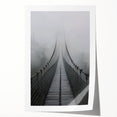 Landscape bridge design rolled print showcasing intricate details and vibrant colors, packaged securely in a cardboard tube for easy transport and display. Perfect for enhancing home decor with a unique artistic touch.