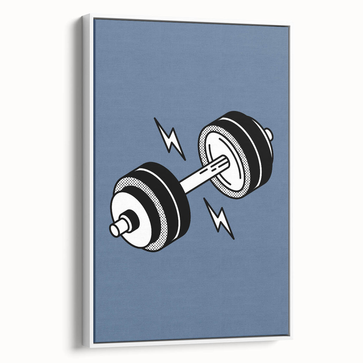 Dumbbell Wall Art – Motivational Boys Room Gym Decor