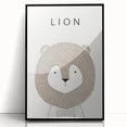 Minimalist Lion Nursery Wall Art - Baby Room Decor