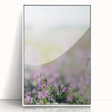 Art deco poster featuring a spring-themed design in pastel shades on a white framed acrylic, ideal for nursery wall art.
