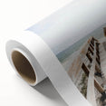 Art deco poster featuring a summer scene in pastel shades on rolled canvas, ideal for nursery wall art.