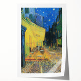 Extra large rolled canvas print of Van Gogh-inspired floral art in vibrant colors, ideal for art wall dining room.