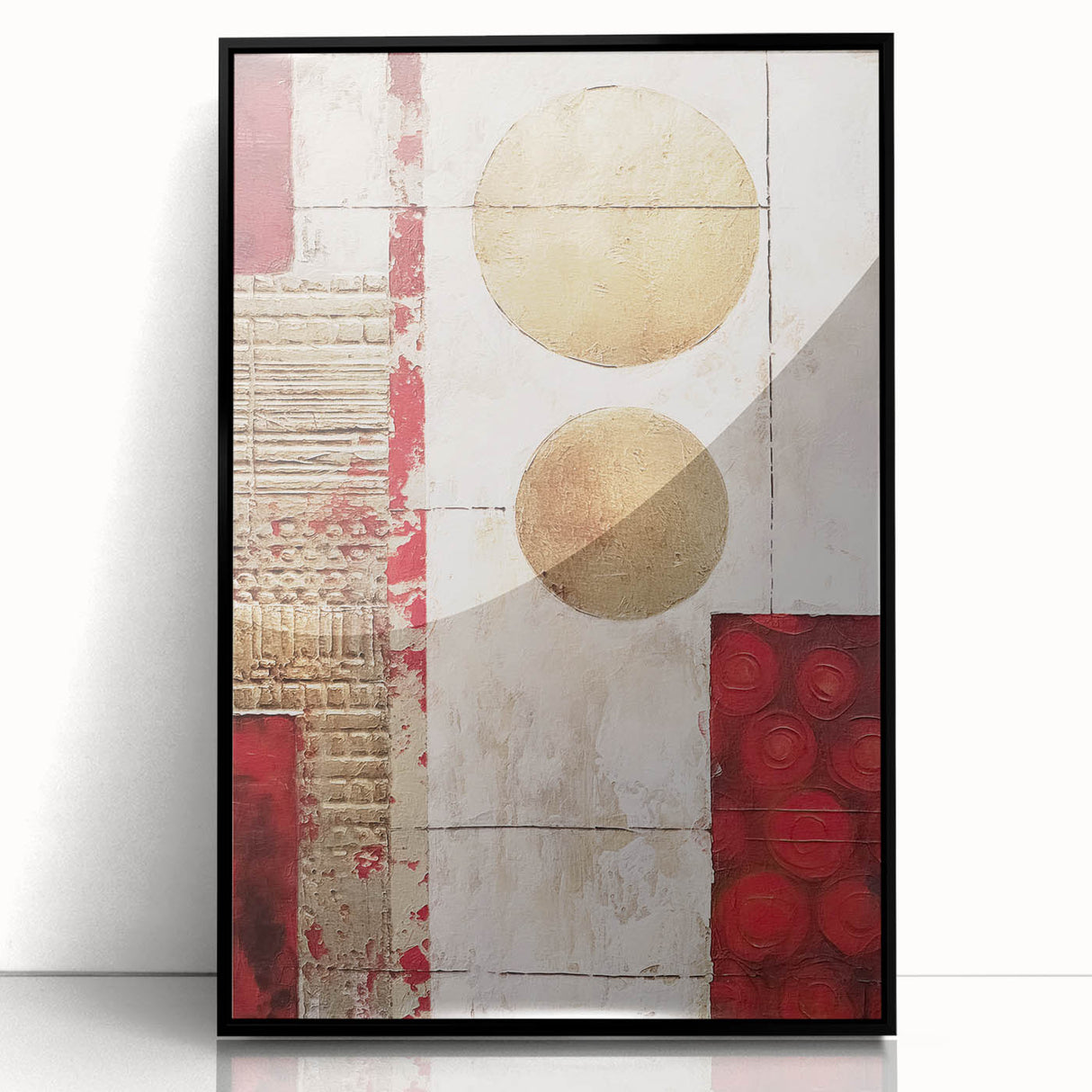 Framed wall art featuring abstract strokes in black and white, showcasing a modern design ideal for contemporary decor. The sleek acrylic front enhances the minimalist aesthetic, perfect for living spaces or offices.