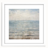 Abstract strokes wall art framed in white with a matte finish, showcasing vibrant colors and fluid shapes, ideal for modern home decor and artistic spaces.